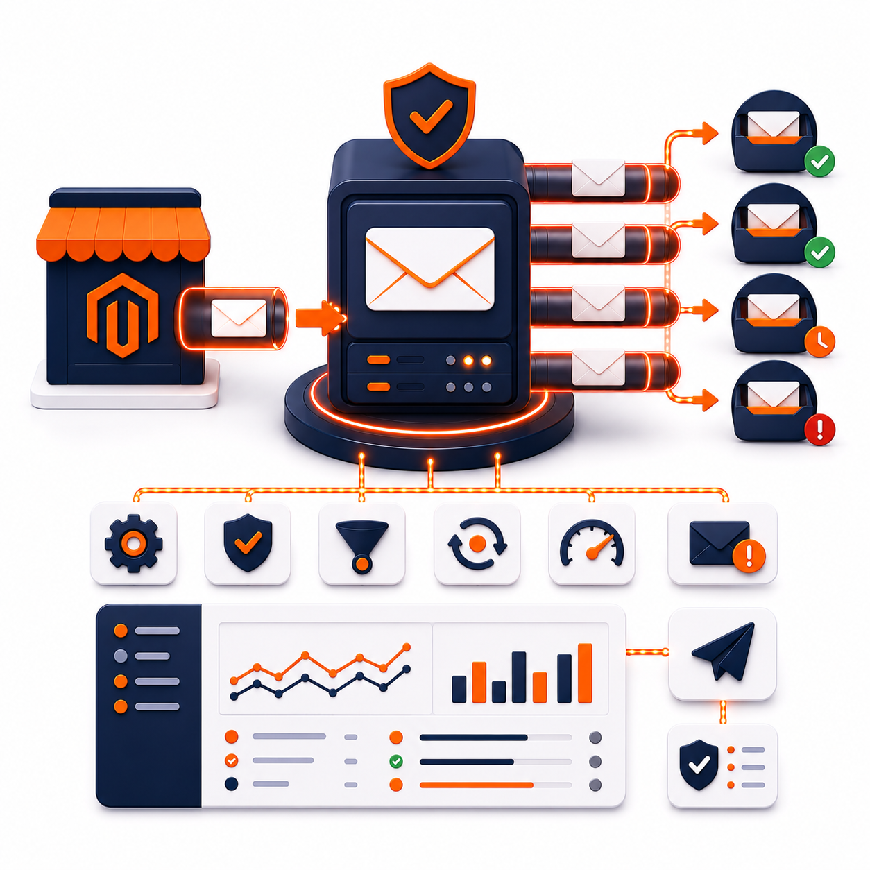SMTP for Magento 2 — Reliable Email Relay with OAuth2 & Logging