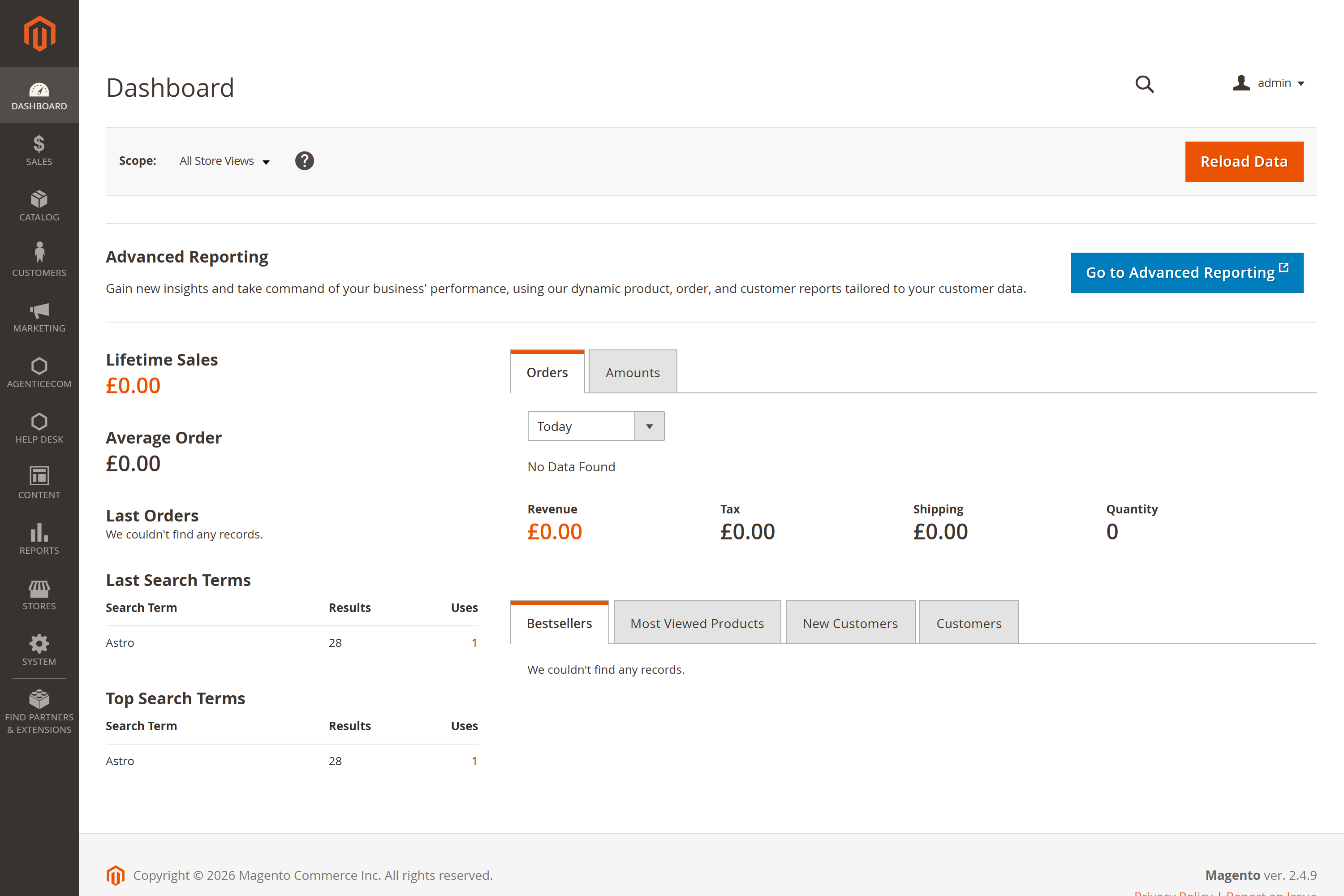 Sync Data (Suite Parent) for Magento 2 — Menu